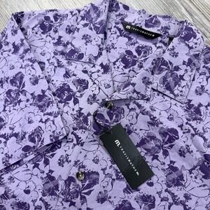Travis Mathew‎ Men's Large The Thick Of It Floral Button Shirt